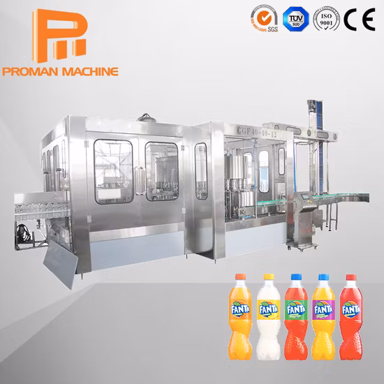 Automatic Bottle Water Beverage Hot Juice Carbonated Soda Drink Purifying Filter System Washing Filling Capping Labeling Printing Packing Packaging Machine Line